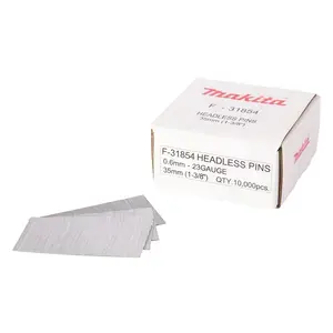 Makita F-31854 Galvanised Pin Nail, 0,6 x 35 mm, 23 Ga, 10 000 pcs