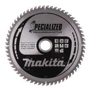 Makita B-56568 Circular Saw Blade, Specialized, TCT, 165x20mm, 60T