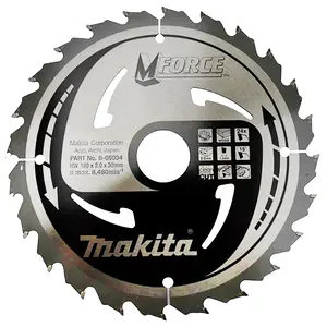 Makita B-08034 Circular saw blade, M-Force T.C.T, 180 x 30 mm, 24 T