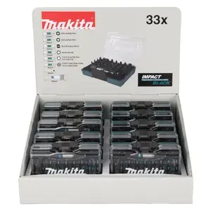 Makita E-12441-10 Screw Bit Set IMPACT BLACK, 33pcs (10 sets in counterdisplay)