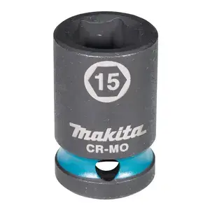 Makita E-16112 Impact Black Impact Socket, 15mm, 1/2