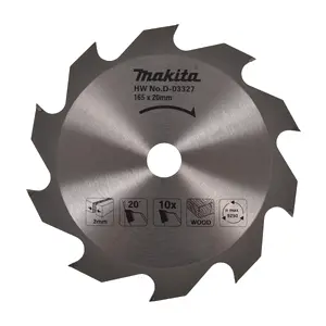 Makita D-03327 Circular saw blade, Standard T.C.T, 165 x 20 mm, 10 T