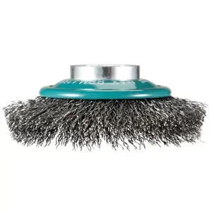 Makita D-73449 Bevel Brush, Crimped Wire, 100 mm, X-LOCK