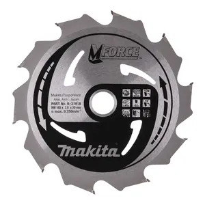 Makita B-31918 Circular Saw Blade, M-Force, T.C.T, 165x20mm, 10T