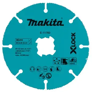 Makita E-11760 Tungsten Carbide Grit Blade 115 mm, X-LOCK