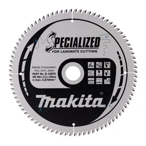 Makita B-33875 Circular Saw Blade, Specialized T.C.T. 260 x 30 mm, 84 T