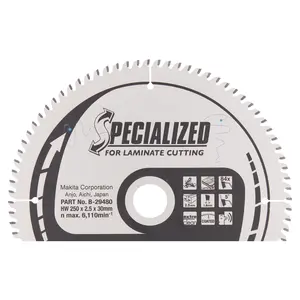 Makita B-29480 Circular saw blade, Specialized T.C.T, 250 x 30 mm, 84 T