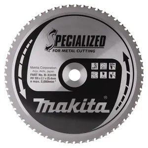 Makita B-33439 Circular saw blade, Specialized T.C.T, 305 x 25,4 mm, 60 T