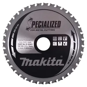 Makita B-33423 Circular Saw Blade, Specialized, T.C.T, 185x30mm, 38T