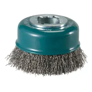 Makita D-73396 Cup Brush, Crimped Wire, 75 mm, X-LOCK