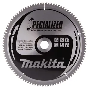 Makita B-33358 Circular Saw Blade, Specialized, T.C.T, 305x30mm, 100T
