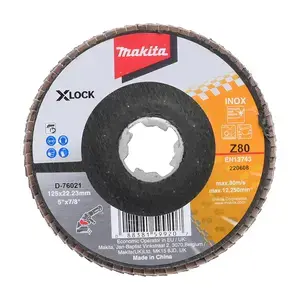 Makita D-76021 Flap Disc for X-Lock Grinder, 125mm, Grit Z80