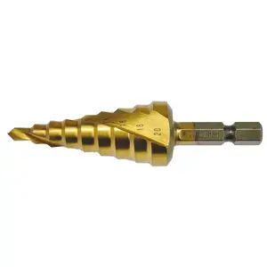 Makita D-40185 Step Drill Bit Spiral Flute TiN 4 - 20 mm