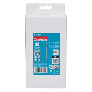 Makita D-44987 Standard SDS-Plus Drill Bit Set, 5 pcs