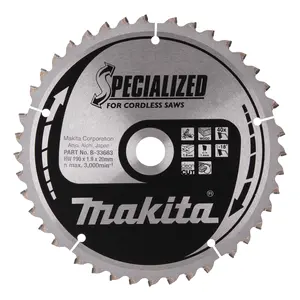 Makita B-33663 Circular Saw Blade, Specialized, TCT, 190x20mm, 40T