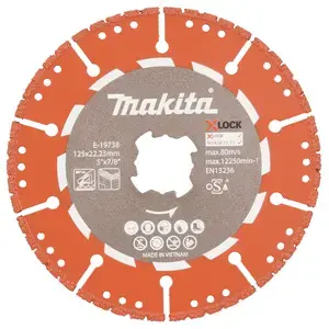 Makita E-19738 Vacuum Brazed Diamond Wheel for X-LOCK Grinder
