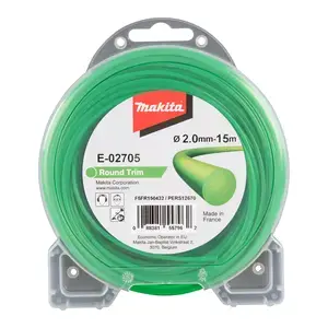 Makita E-02705 Round trim nylon cord, 2,0 mm x 15 m