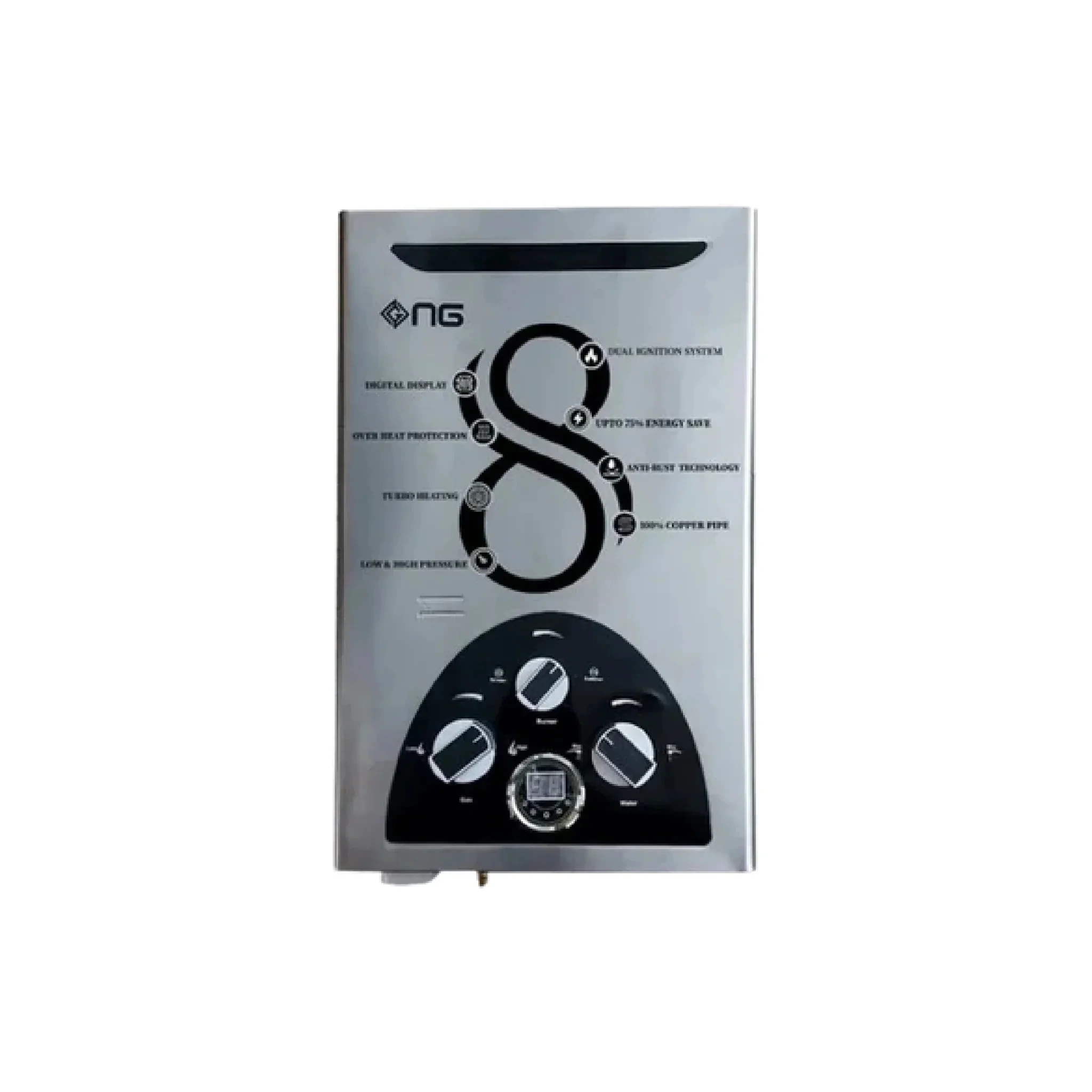 Nasgas Instant Gas Geyser DG-09 Dlx (Executive)