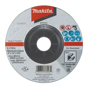 Makita B-17653 Grinding wheel 125 x 6 mm, A36N