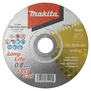 Makita E-22953 Thin Cut-Off Wheel 125x22.23x0.8mm