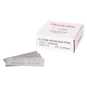 Makita F-31838 Galvanised Pin Nail, 0,6 x 25 mm, 23 Ga, 10 000 pcs