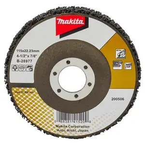 Makita B-28977 Strip Disc 115 mm Fiberglass Backing, Black