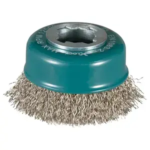Makita D-73346 Cup Brush, Crimped Wire, 75 mm, X-LOCK