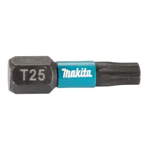 Makita E-12398 Screw Bit Impact Black, T25, 25 mm, 25 pcs