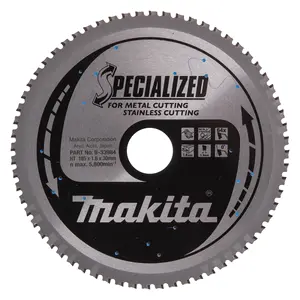 Makita B-33984 Circular Saw Blade, Specialized T.C.T. 185 x30 mm, 64T