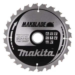 Makita B-32714 Circular Saw Blade, Makblade, TCT, 216x30mm 24T