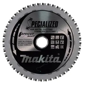 Makita B-69331 Circular Saw Blade, Efficut T.C.T. 150 x 20 mm, 48 T