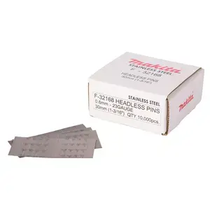 Makita F-32168 Stainless Pin Nail, 0,6 x 30 mm, 23Ga, 10 000 pcs