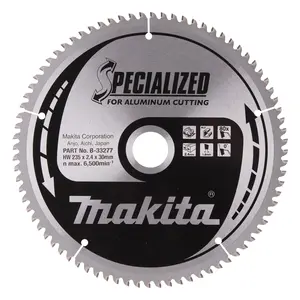 Makita B-33277 Circular Saw Blade, Specialized T.C.T, 235 x 30mm, 80T