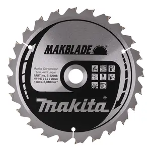 Makita B-32708 Circular Saw Blade, Makblade, TCT, 190x20mm, 24T