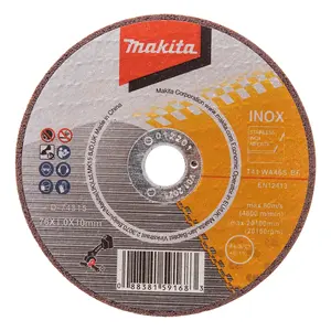 Makita D-74815-5 Cut-Off Wheel, 76 x 10 mm, 5 pcs