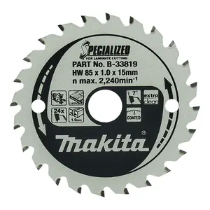 Makita B-33819 Circular Saw Blade, Specialized T.C.T. 85 x 15 mm, 24 T