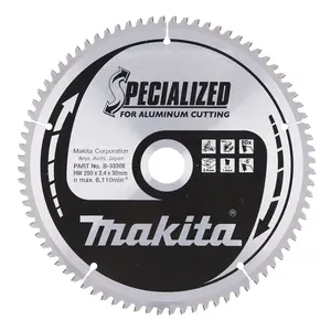 Makita B-33308 Circular Saw Blade, Specialized, T.C.T, 250x30mm, 80T