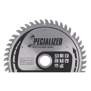 Makita B-56742 Circular saw blade, Specialized T.C.T, 165 x 20 mm, 48 T