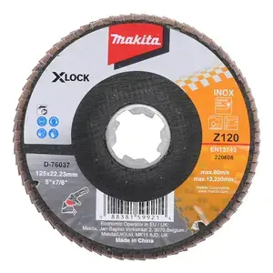 Makita D-76037 Flap Disc for X-Lock Grinder 125mm Z120