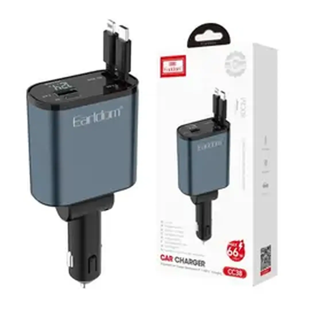 Earldom CC38 Retractable 4in1 Car Charger