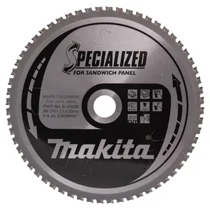 Makita B-33598 Circular saw blade, Specialized T.C.T, 270 x 30 mm, 60 T