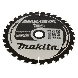 Makita B-32459 Circular Saw Blade, MakBlade Plus T.C.T, 255 x 30 mm, 32 T