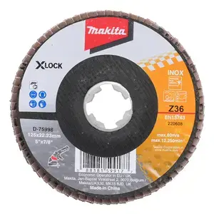 Makita D-75998 Flap Disc for X-Lock Grinder 125mm Z36