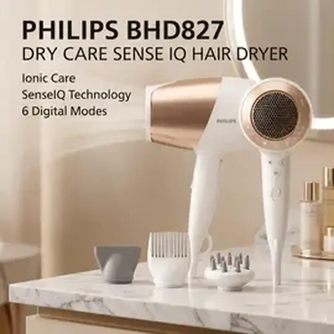 Philips BHD827 Dry Care Sense IQ Hair Dryer